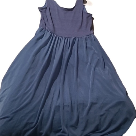 Kristin Nicole Blue Sleeveless‎ Flowy Maxi Dress - Picture 1 of 4
